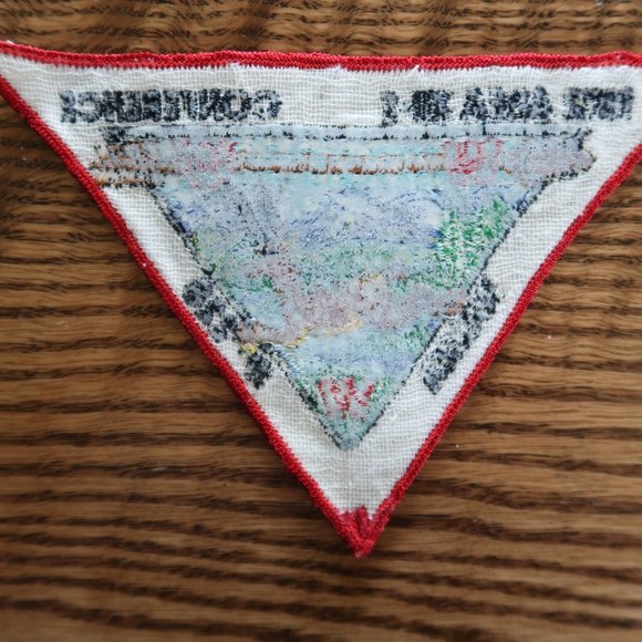 Lot of 1972 Area 12-E (XII-E) Boy Scout Conference Items (Scarf and Patches) - Picture 2 of 12